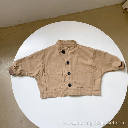 Children's Loose Retro Cotton Jacket